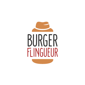 Ôbuntu : Toi+Moi+Nous - Logo de l'enseigne Burger Flingueur - Cuisine américaine à Saint-Gely-Du-Fesc